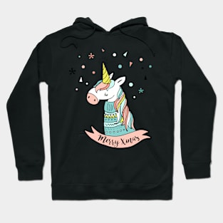 Xmas Doodle - Unicorn Hoodie